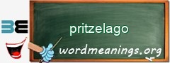 WordMeaning blackboard for pritzelago